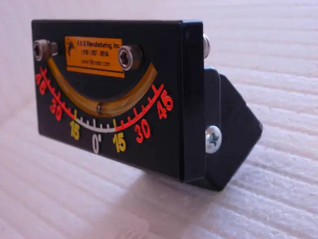 Angled view of Model #45 mounting bracket