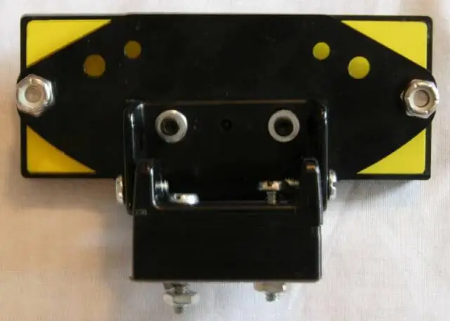 Rear view of Model #25 mounting bracket